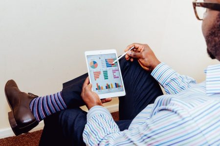 person working using-tablet